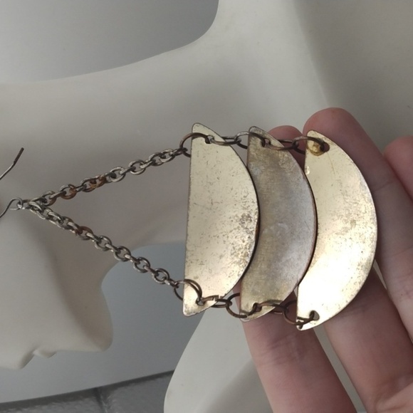 Bollywood distressed ship earrings E153 - Picture 1 of 3